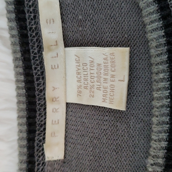 VINTAGE 80'S PERRY ELLIS PULLOVER SWEATER SZ L - Picture 5 of 8